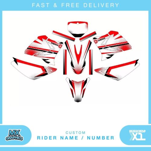 Fits Yamaha XTZ 125. Custom MX Vinyl graphics, Decal Sticker Kit