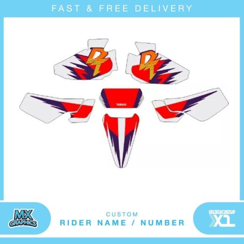 Fits Yamaha DT 180. Custom MX Vinyl graphics, Decal Sticker Kit