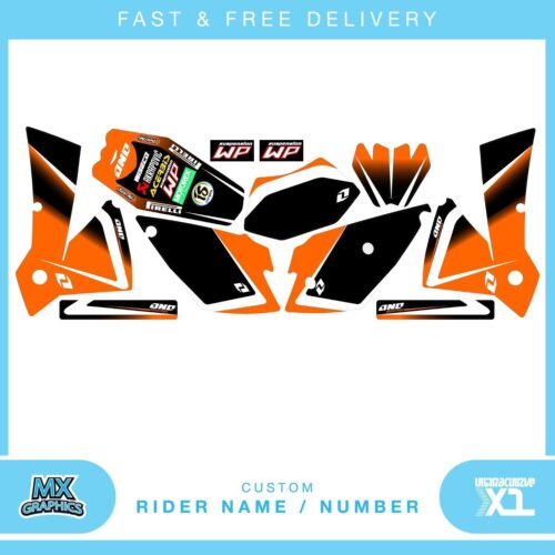 KTM EXC 125 2003-2004 Motocross Graphics Kit Decals