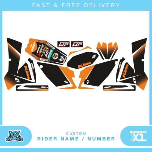 KTM EXC 125 2003-2004 Motocross Graphics Kit Decals