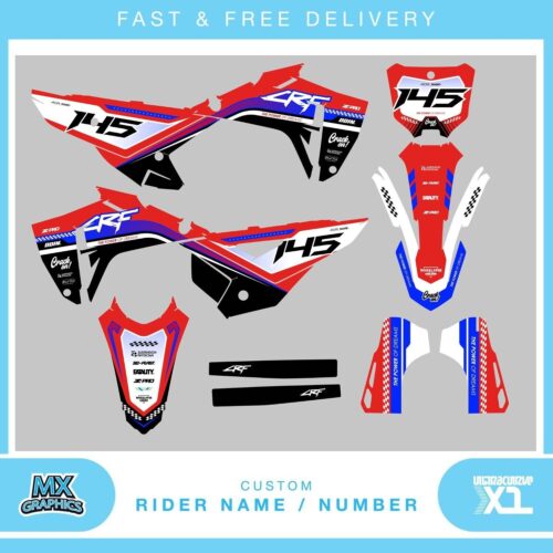 HONDA CRF 250 450 2010-2025 STICKER KIT - MX MOTOX MOTOCROSS GRAPHICS KIT