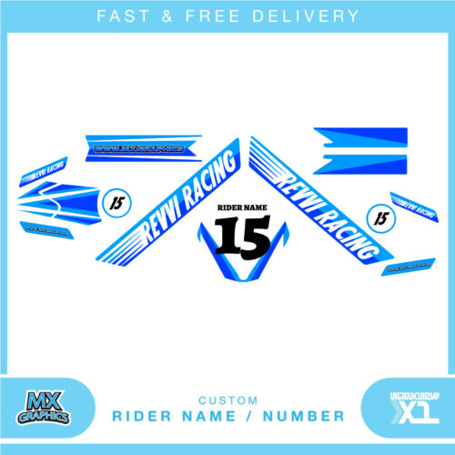 REVVI 16 INCH 16" KIDS ELECTRIC BALANCE BIKE GRAPHICS DECALS STICKERS