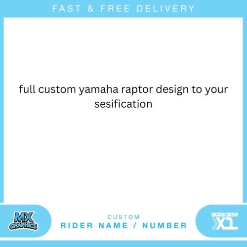 Yamaha Raptor 700 full custom order to your specification