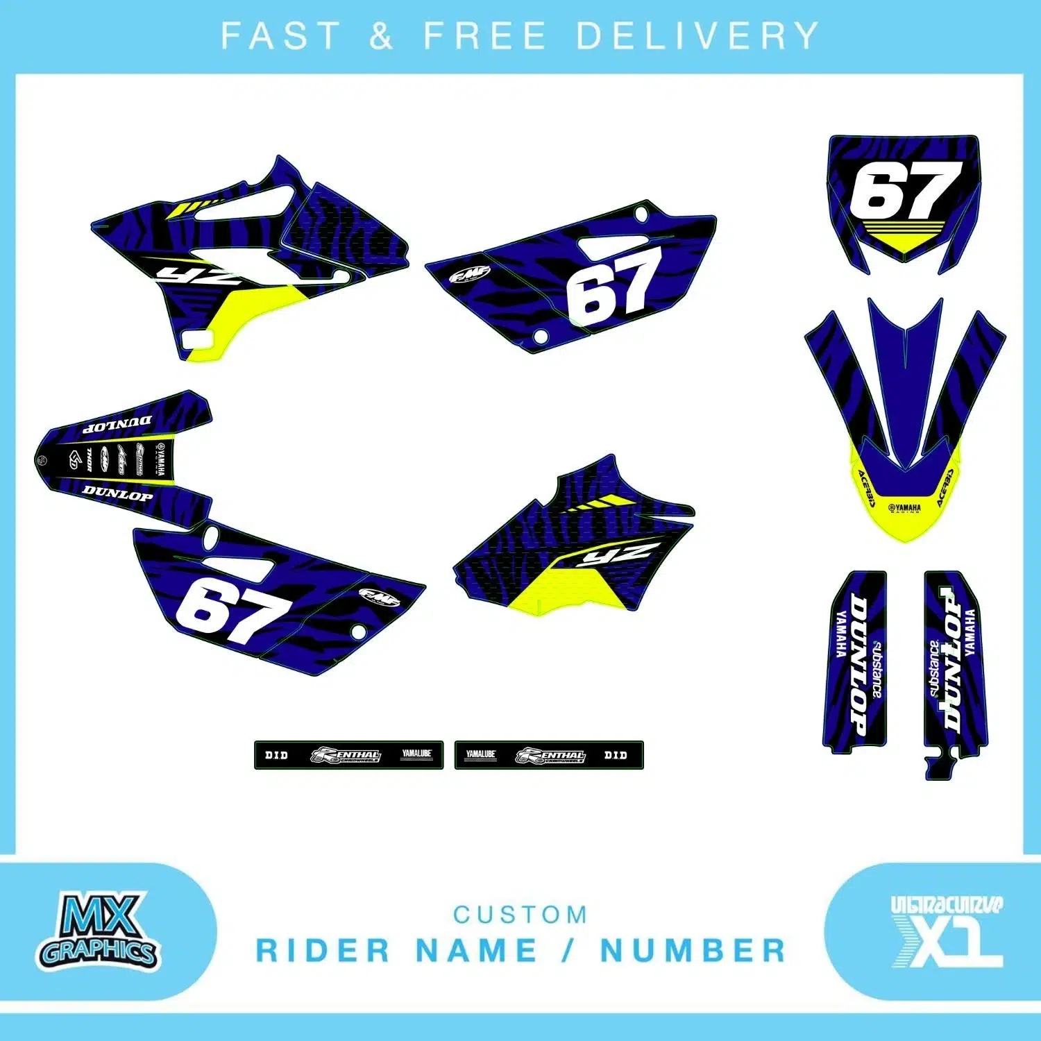 Yamaha YZ85 2015-2021 Graphics Kit