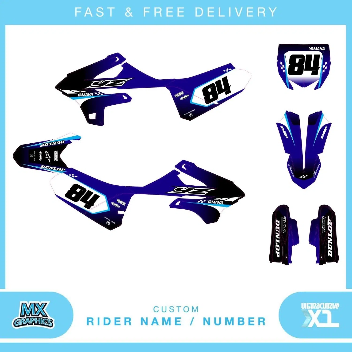 Yamaha YZ85 2022-2025 Graphics Kit