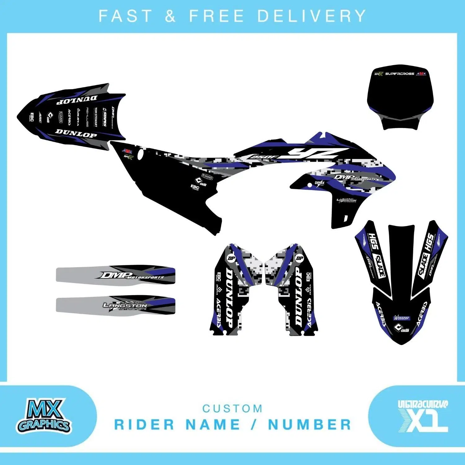 Yamaha YZ250F 2023-2026 Graphics Kit