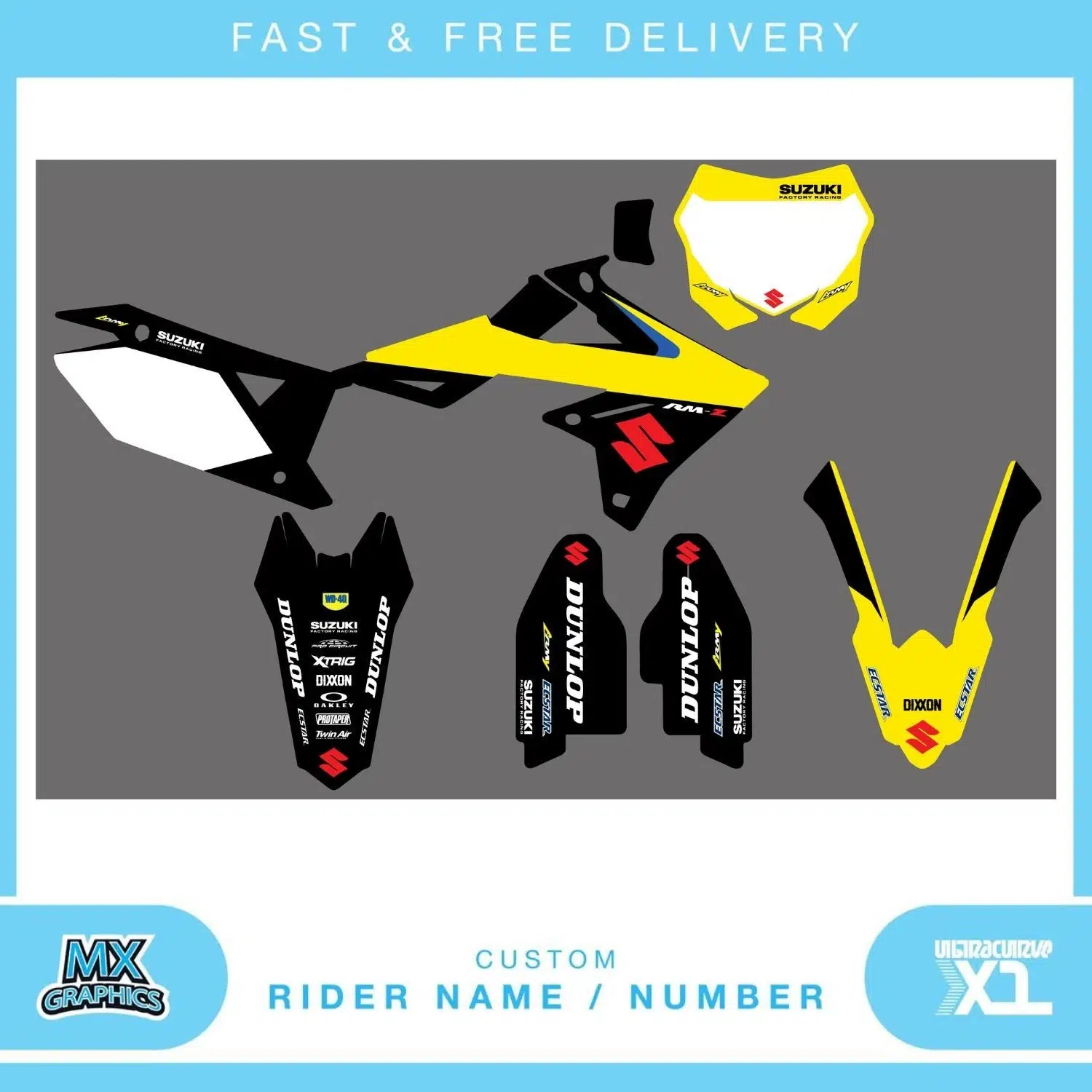 Suzuki RMZ250 2018-2025 Graphics Kit