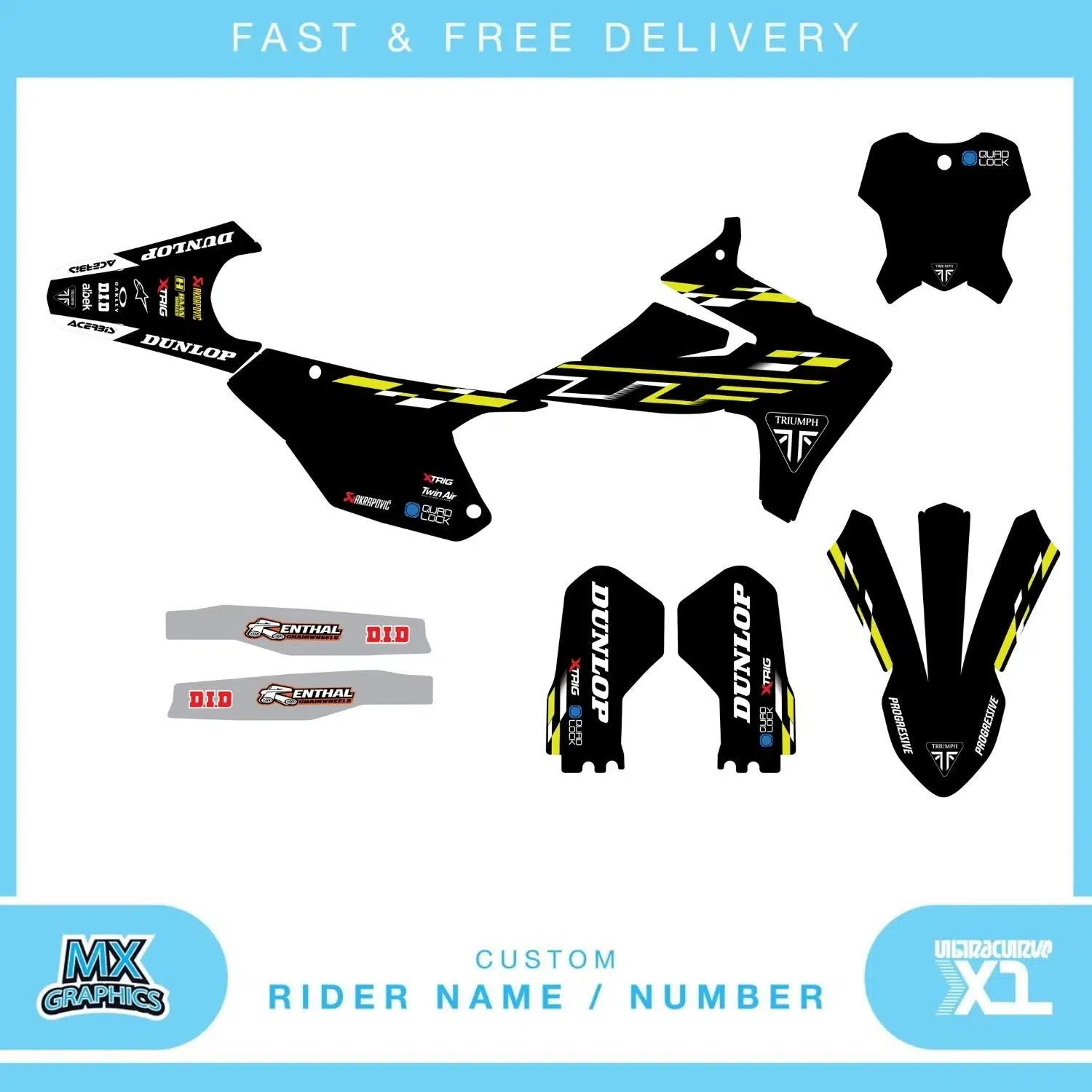 Triumph TF250 TF450 Graphics Kit