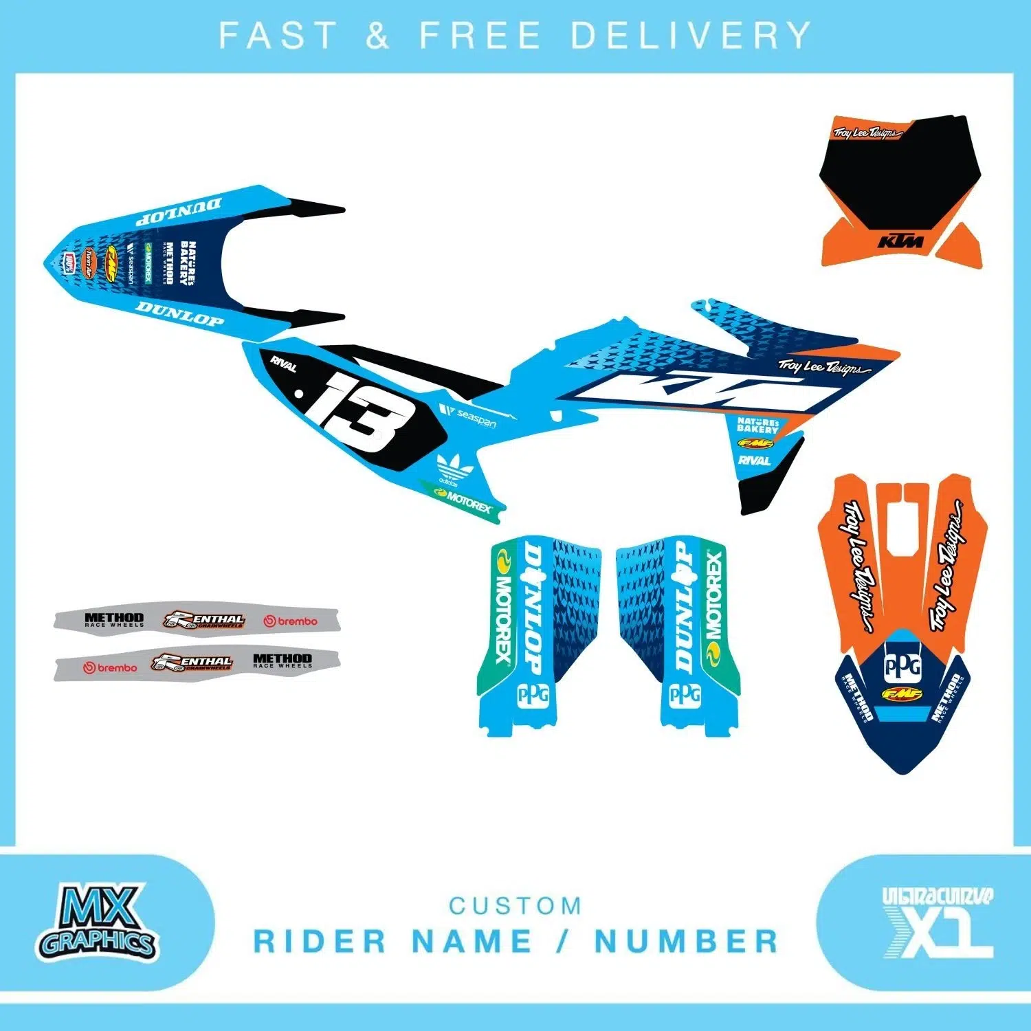 KTM SX SXF 125 250 450 2026 Graphics Kit