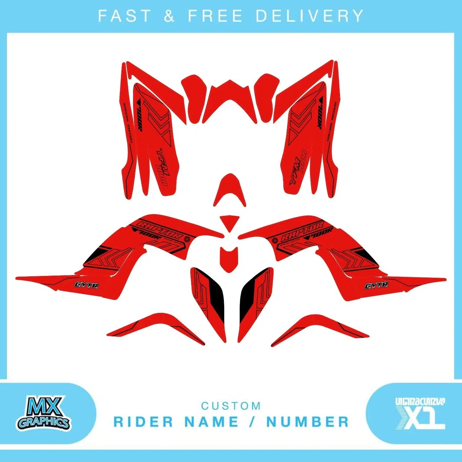 Yamaha Raptor 700R Quad Graphics Kit