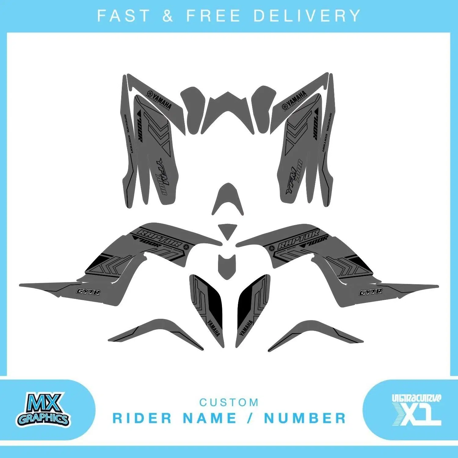 Yamaha Raptor 700R Quad Graphics Kit