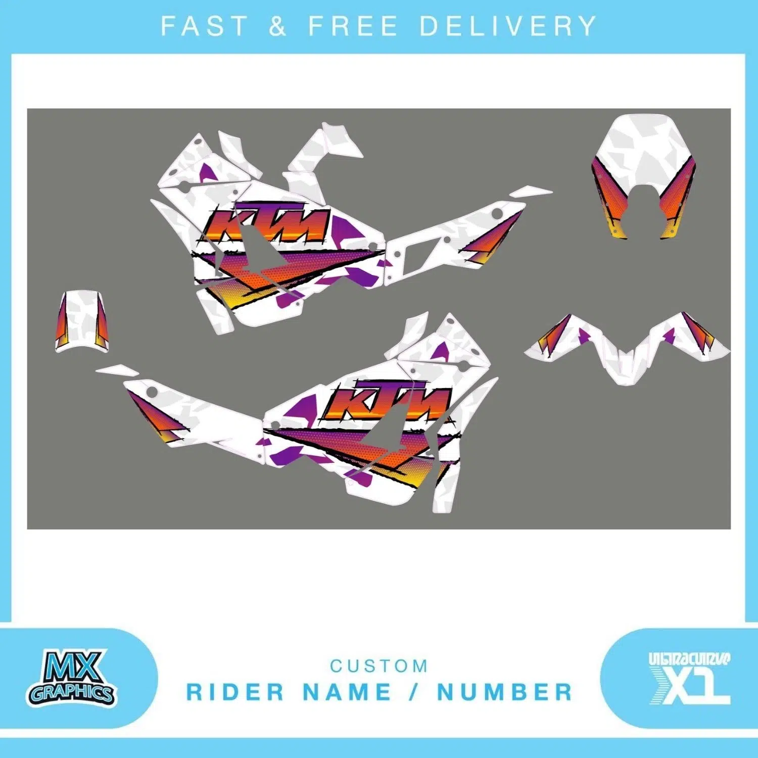KTM 990 Adventure 2010 Graphics Kit