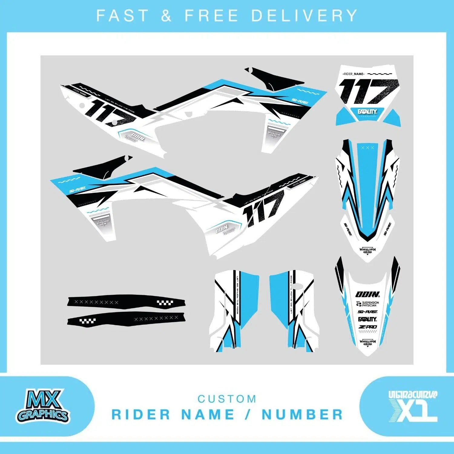 KTM SX SXF EXC EXC-F SE1 Graphics Kit