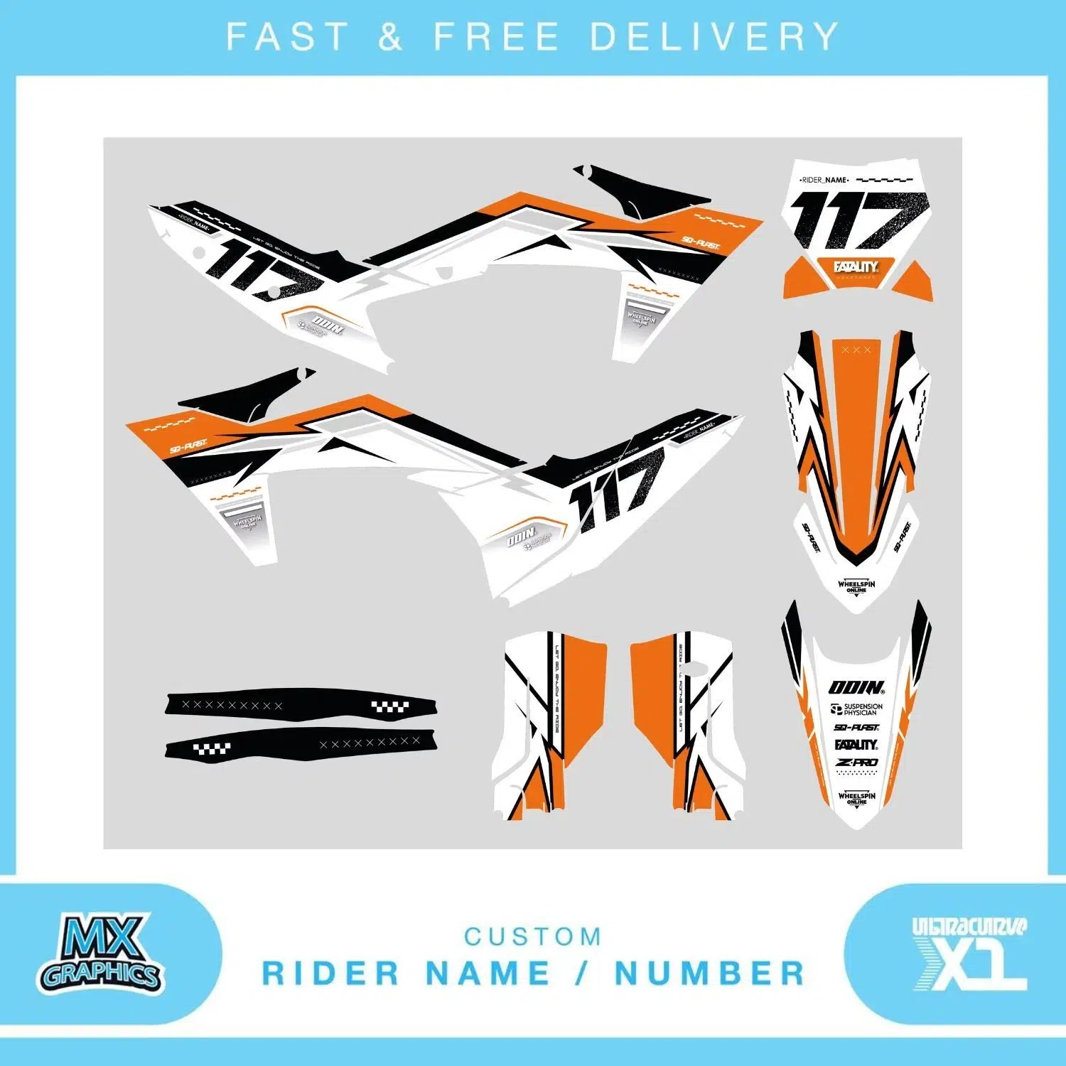 KTM SX SXF EXC EXC-F SE1 Graphics Kit