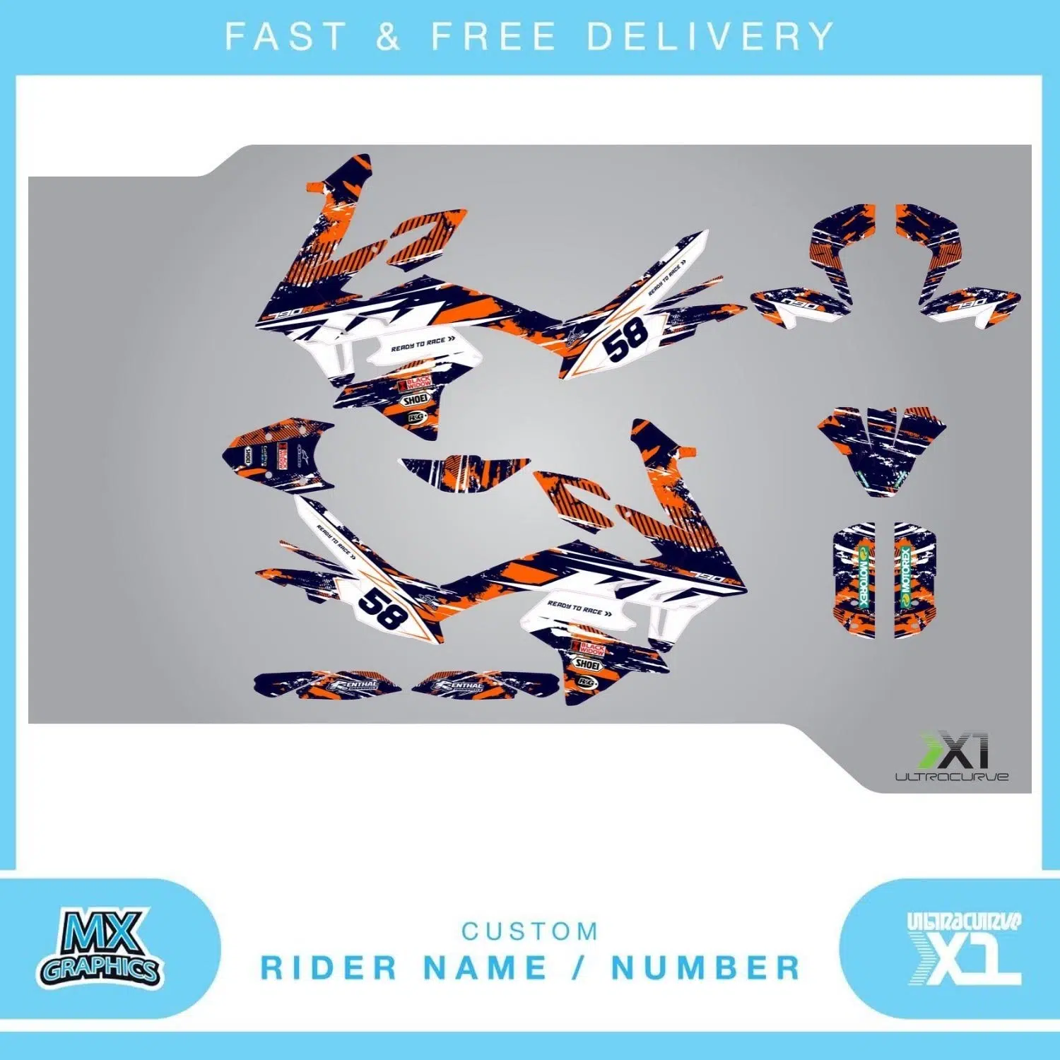 KTM Adventure R 790 2019-2022 Graphics Kit