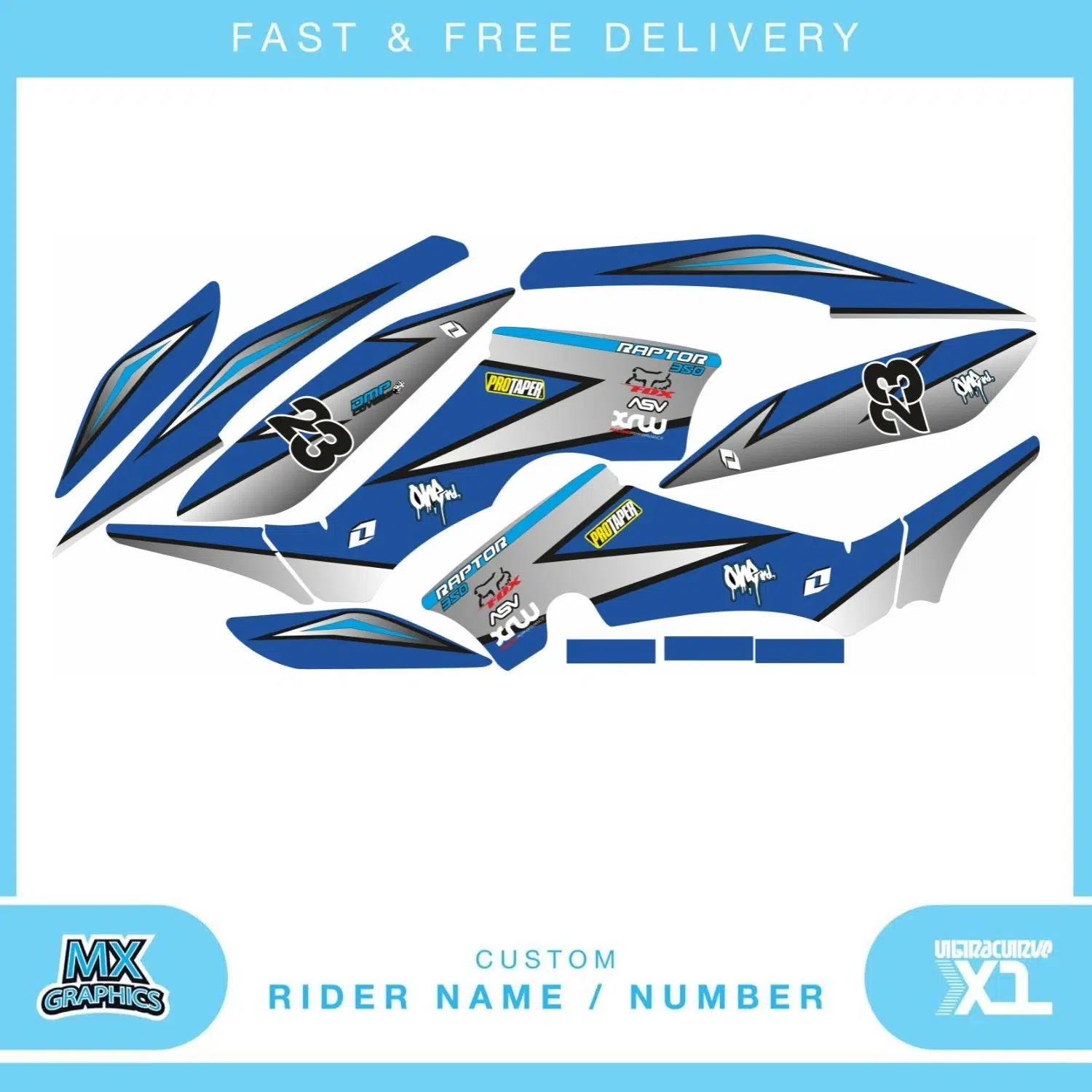 Yamaha Raptor 350 Quad Graphics Kit