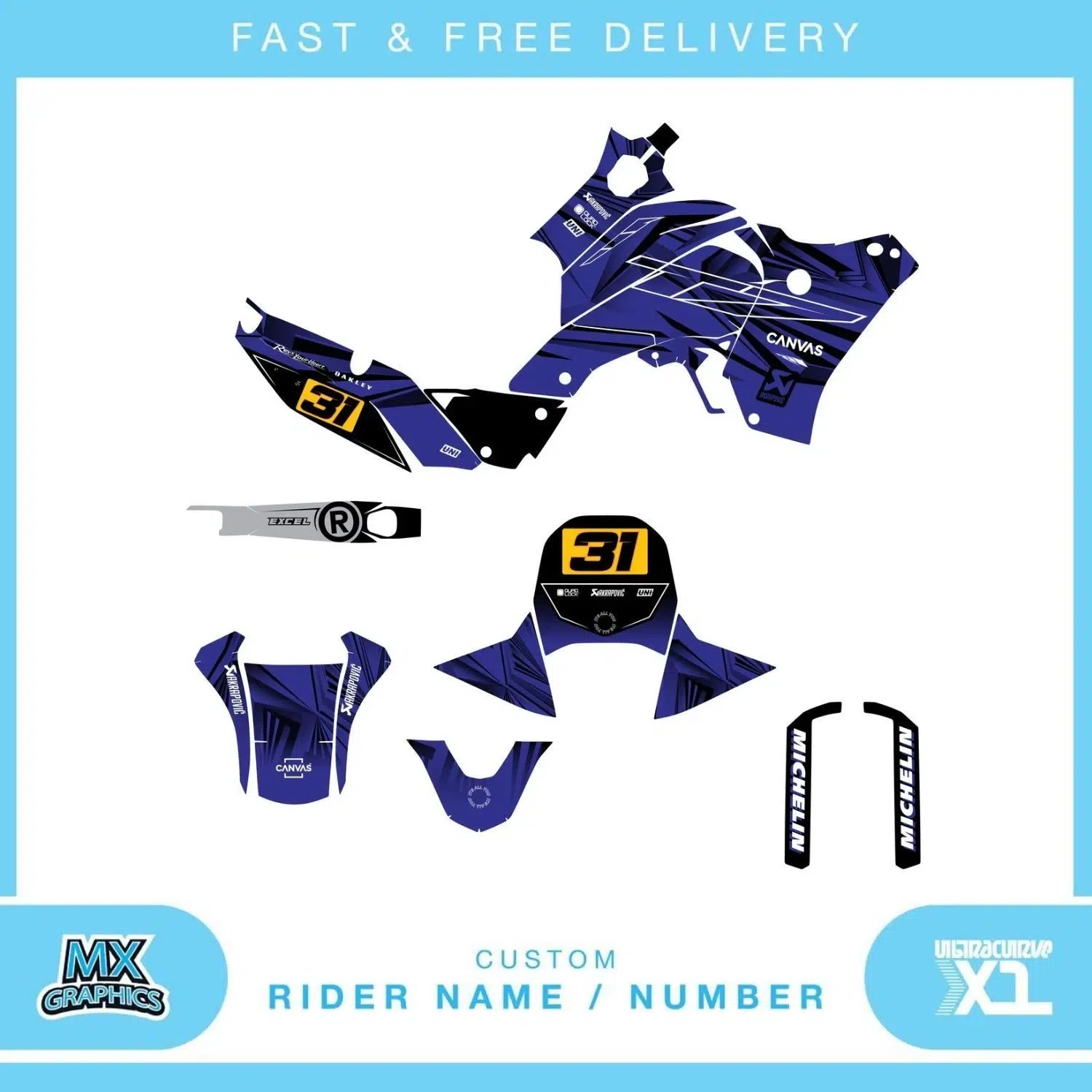 Yamaha Tenere 700 T7 2025 Graphics Kit