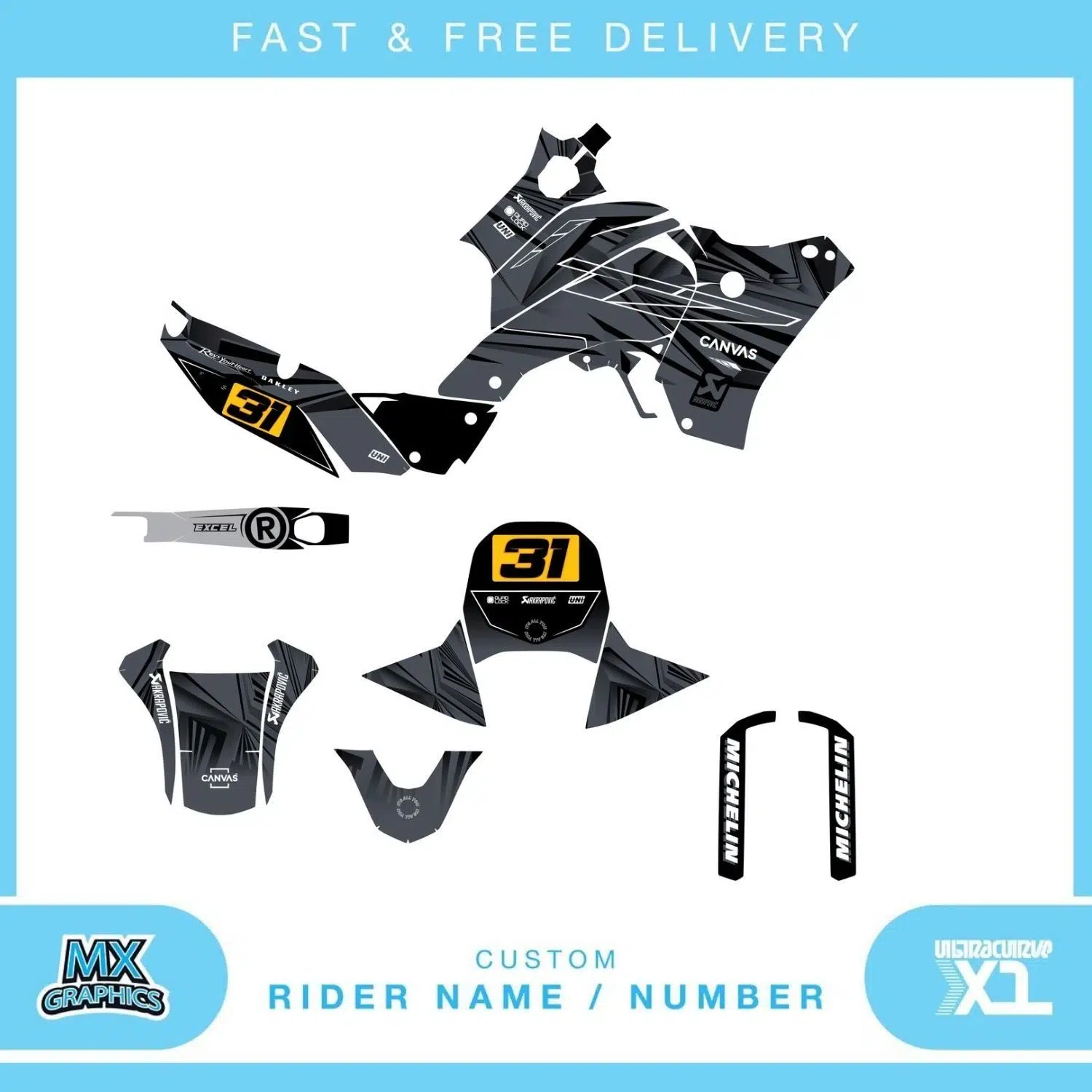 Yamaha Tenere 700 T7 2025 Graphics Kit
