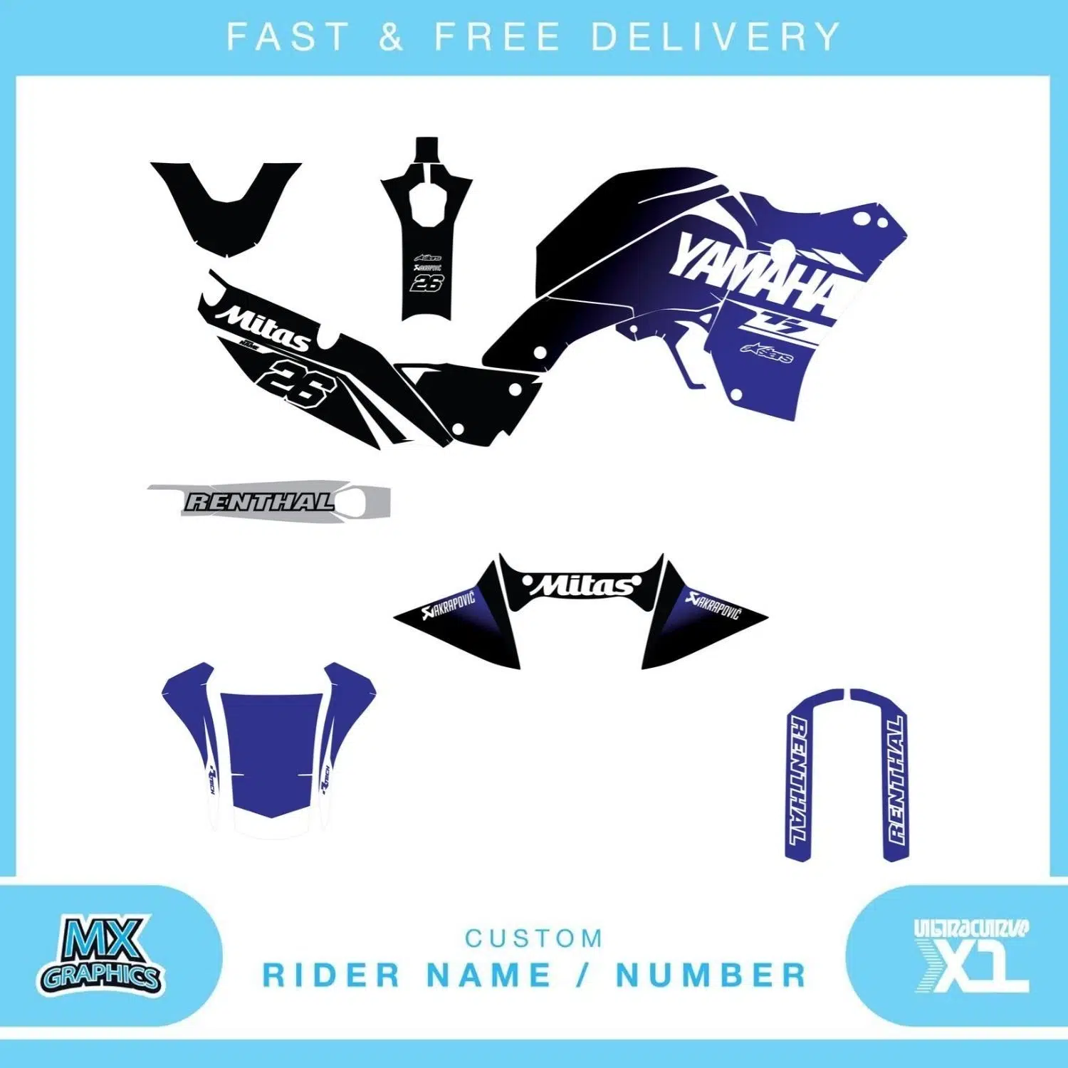 Yamaha Tenere 700 T7 2025 Graphics Kit