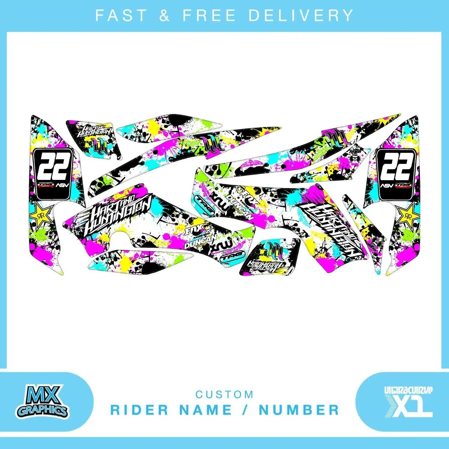 Yamaha Raptor 350 Quad Graphics Kit