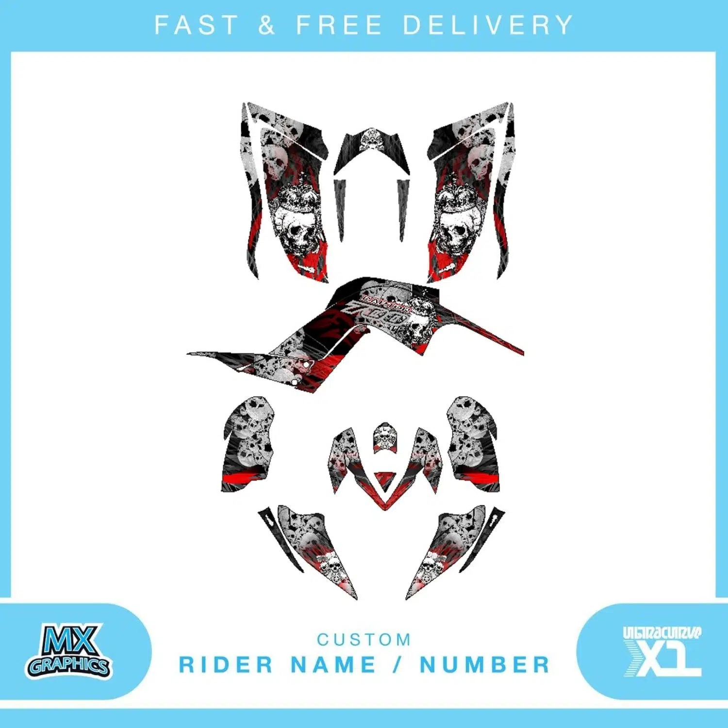 Yamaha Raptor 700 2013-2015 Quad Graphics Kit