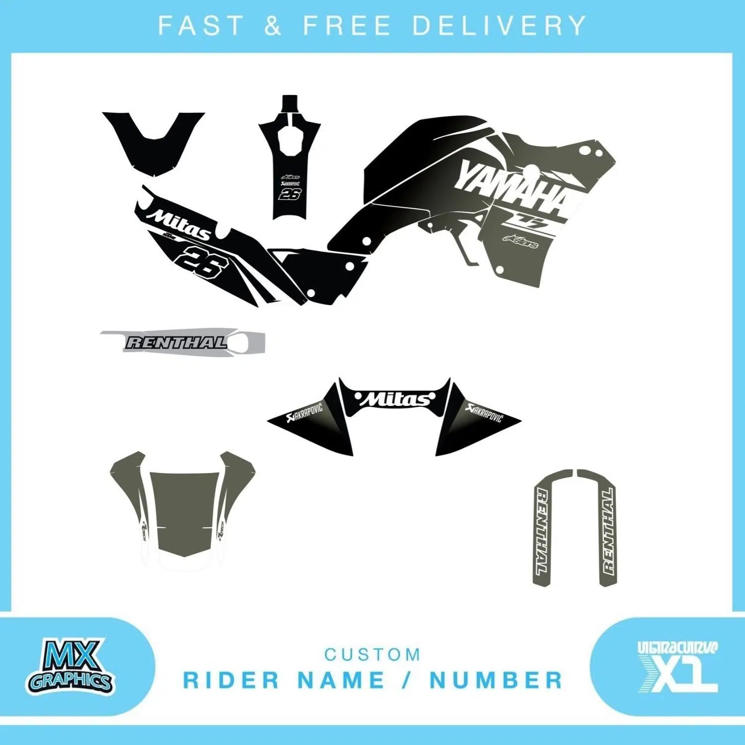 Yamaha Tenere 700 T7 2025 Graphics Kit