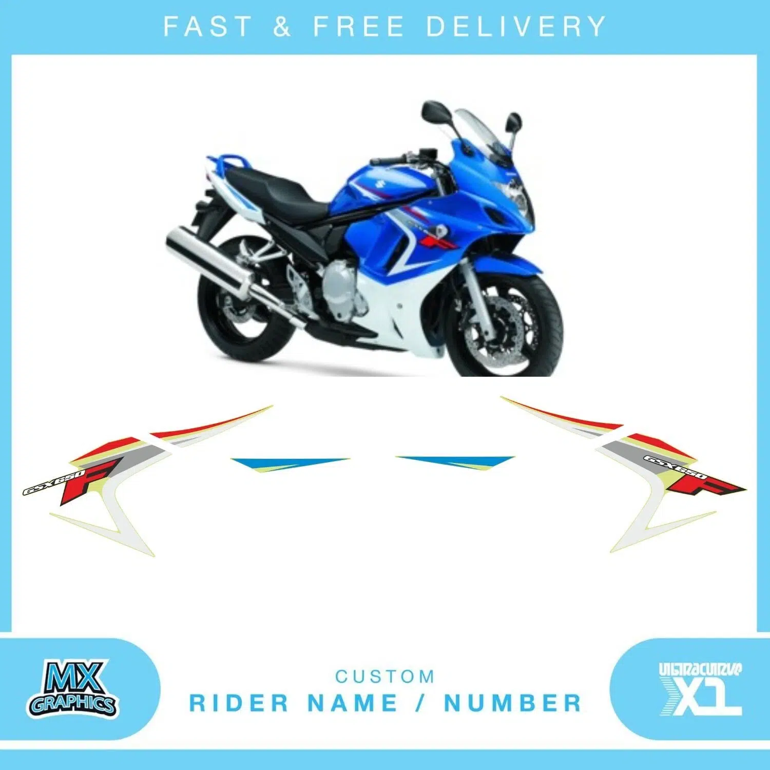 Suzuki GSX650F 2008 Graphics Kit