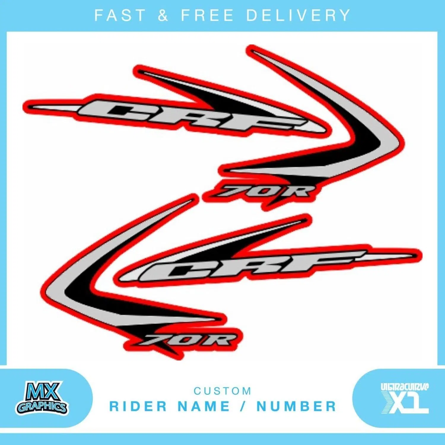 Honda CRF70R OEM Graphics Kit
