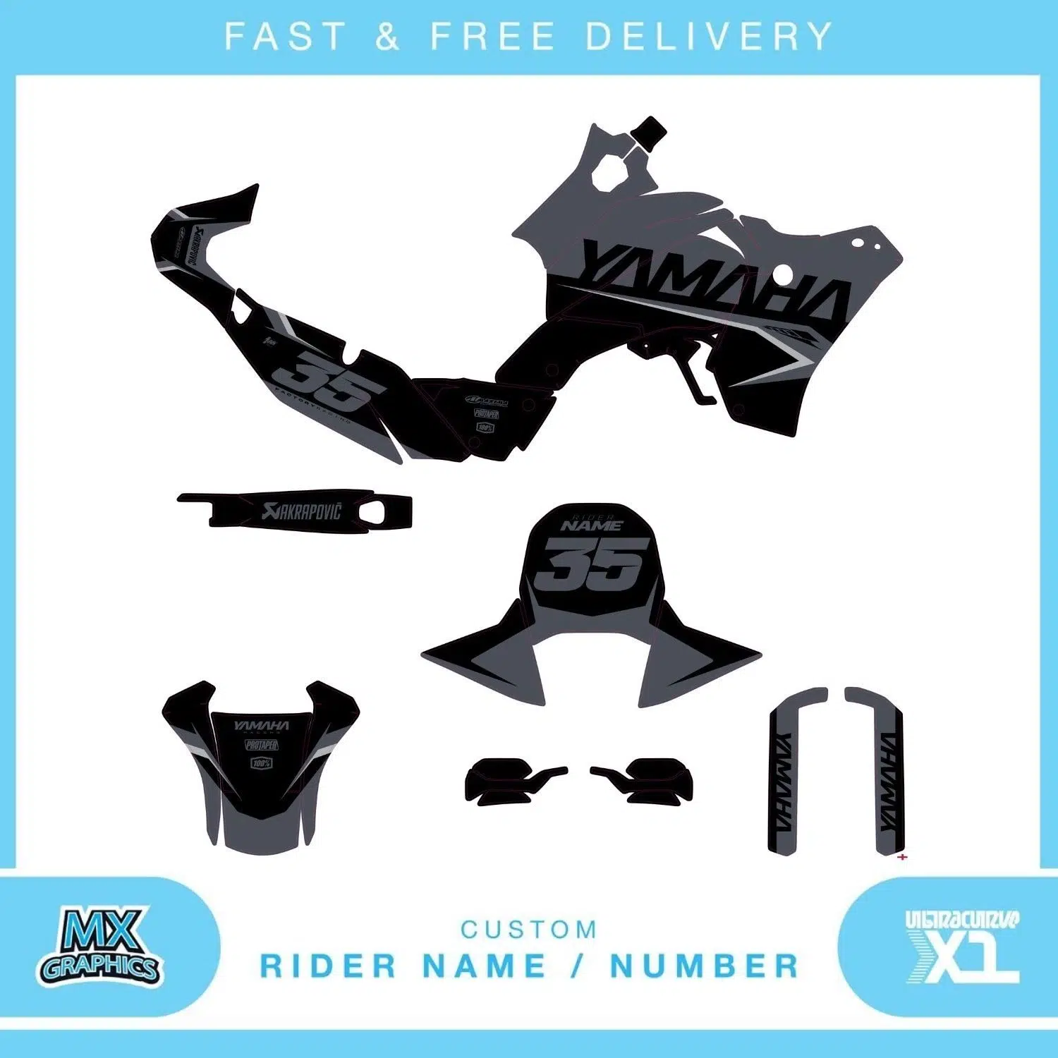 Yamaha Tenere 700 T7 2025 Graphics Kit