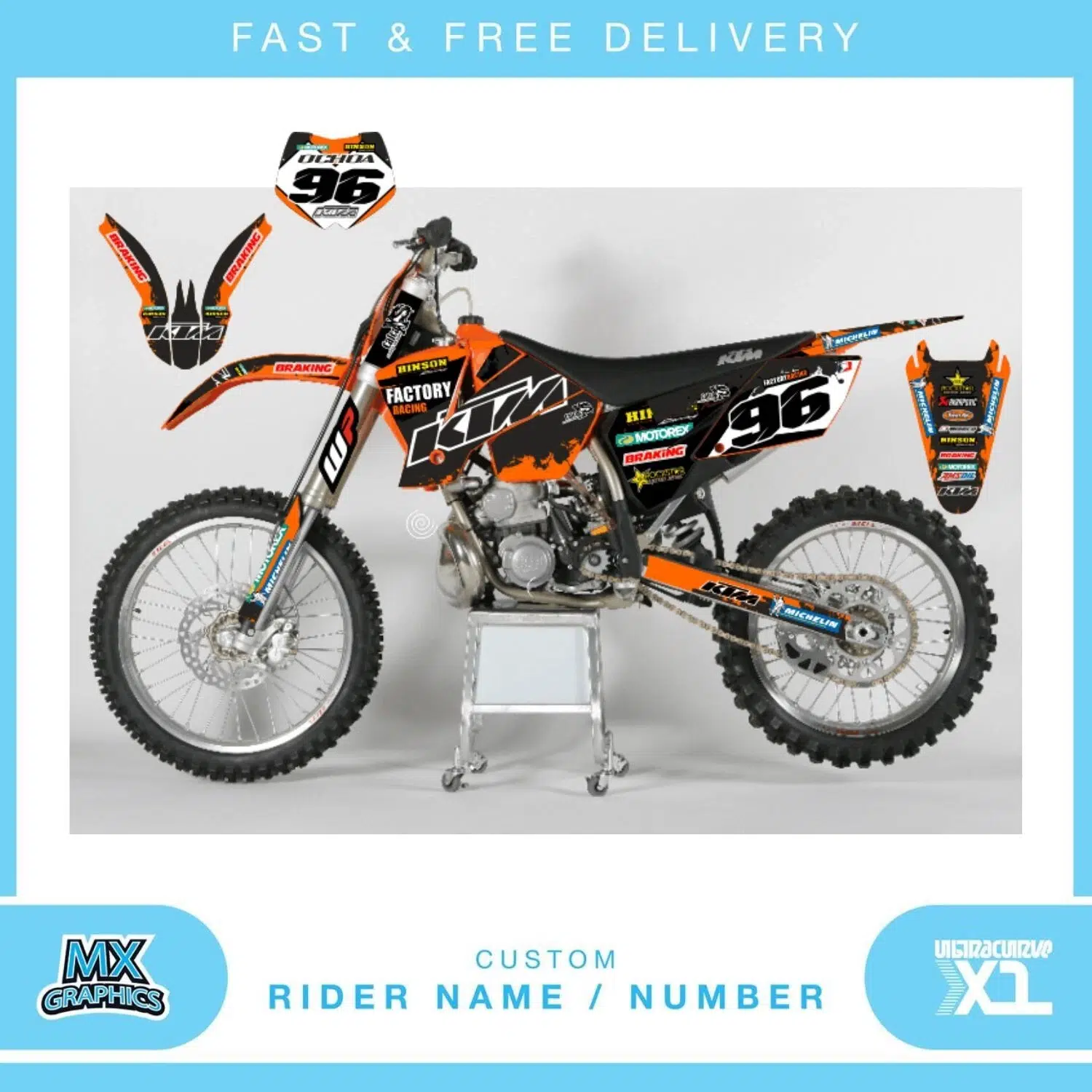 KTM SX250 2000 Graphics Kit