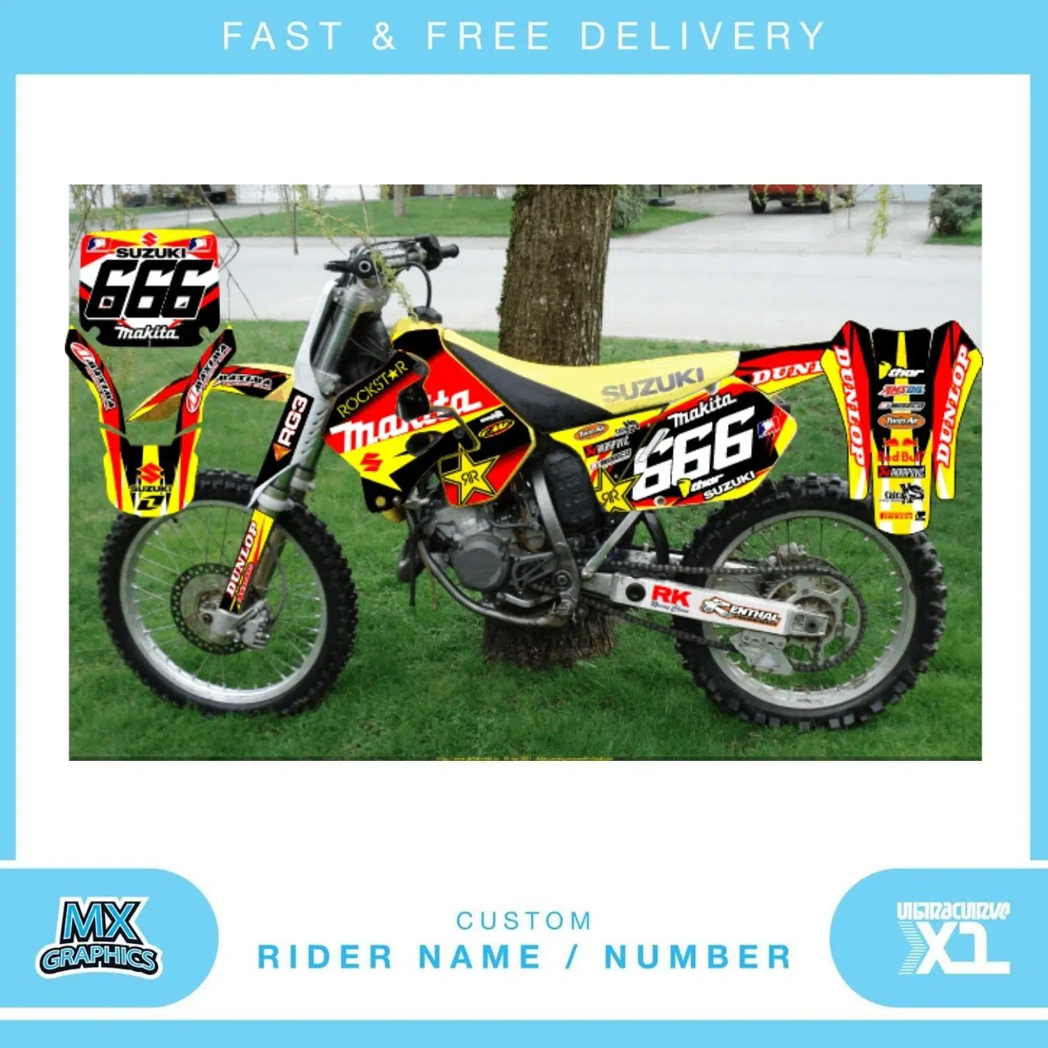 Suzuki RM125 1998 Graphics Kit
