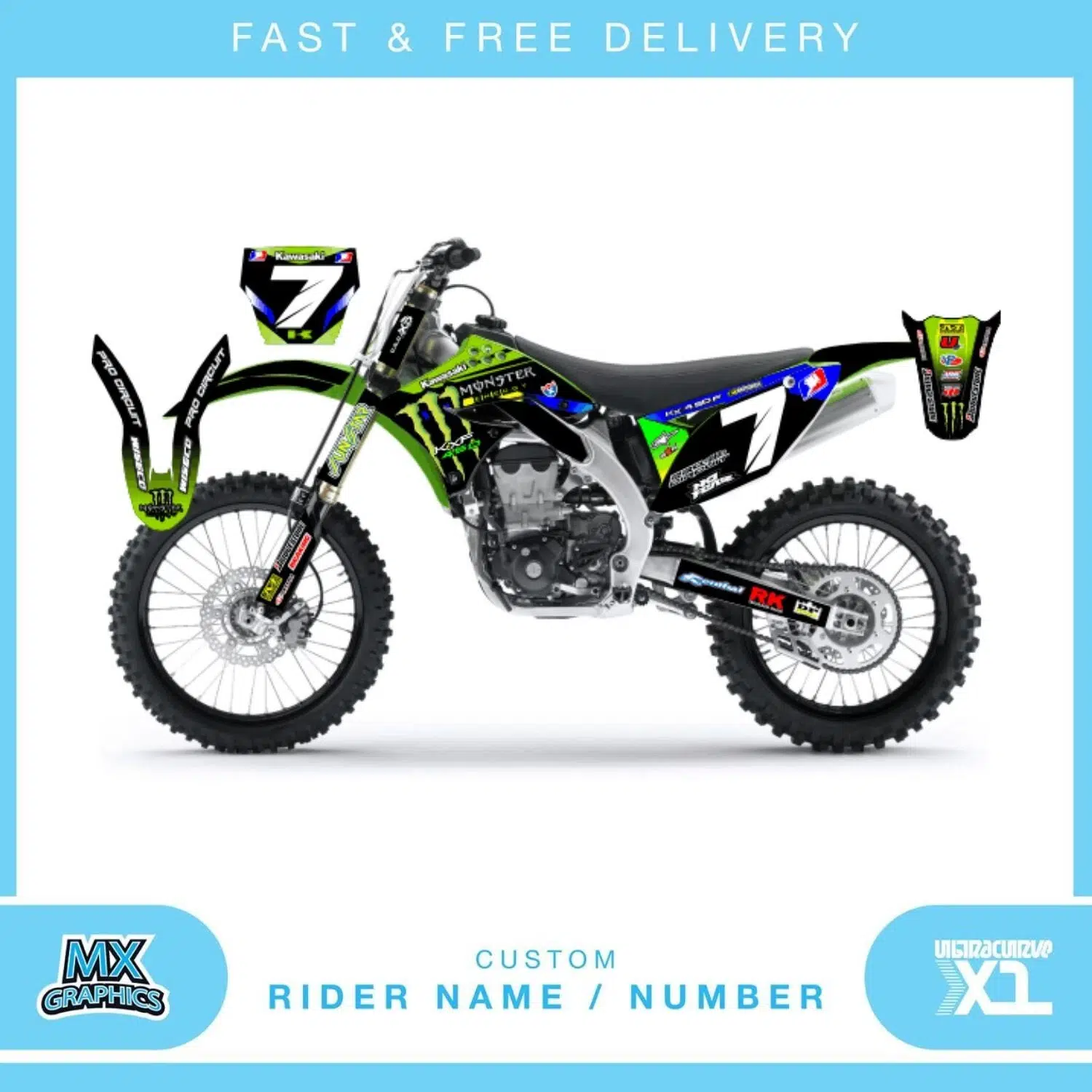 Kawasaki KX450 2009 Graphics Kit