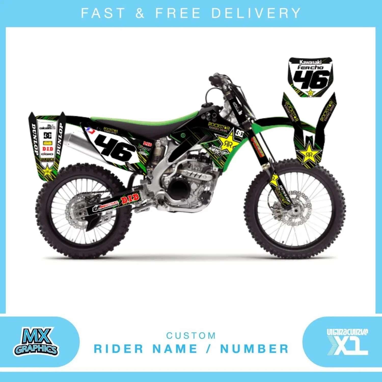 Kawasaki KX450 2009 Graphics Kit