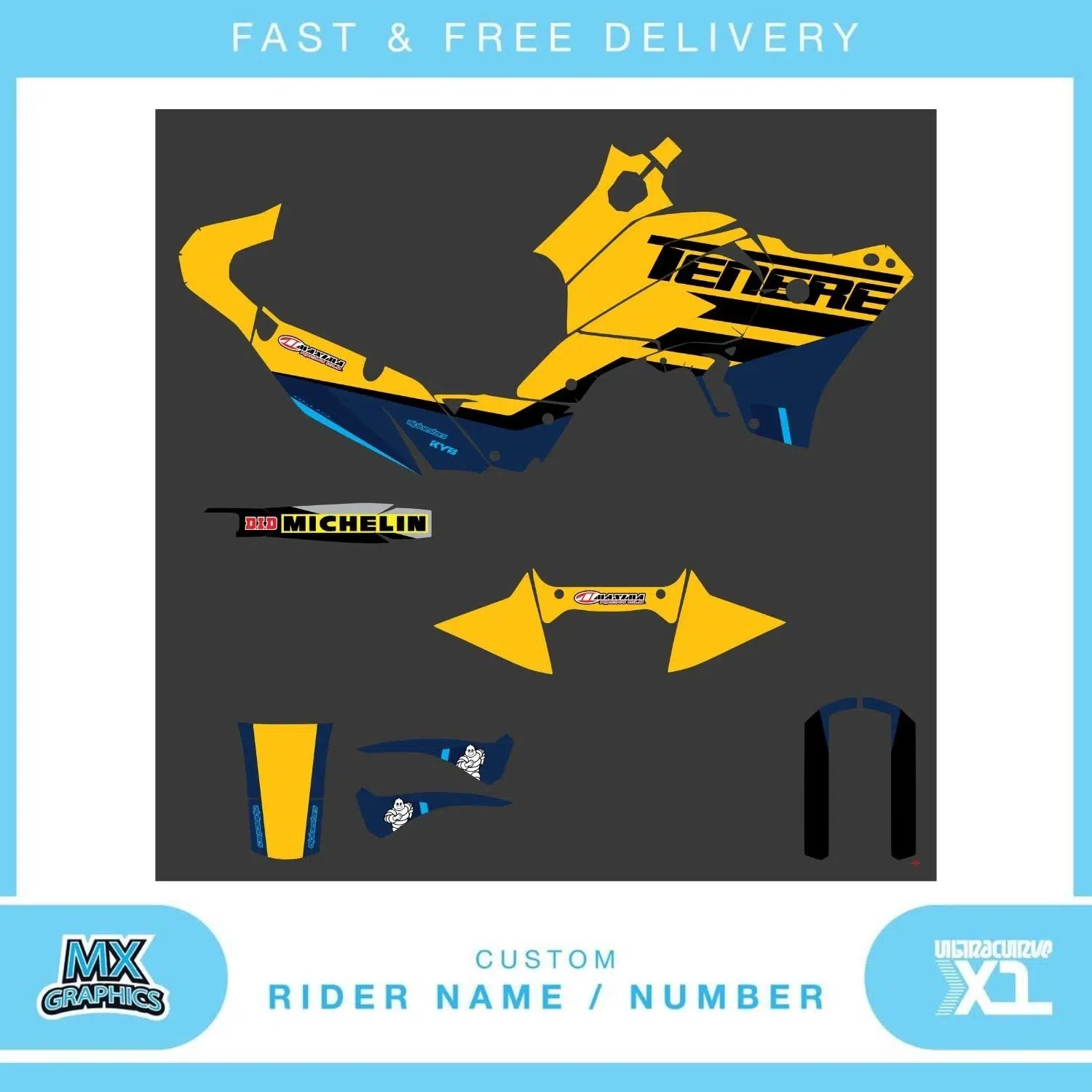 Yamaha Tenere 700 T7 2025 Graphics Kit