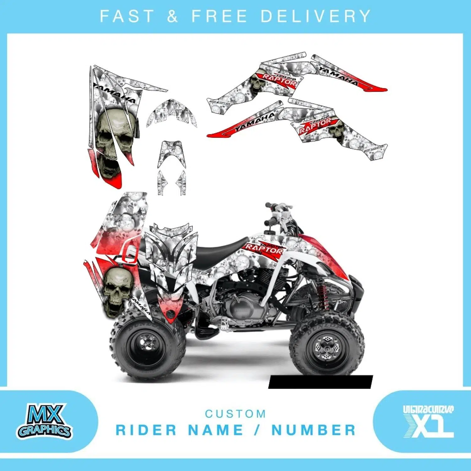 Yamaha Raptor YFZ450 2003-2008 Quad Graphics Kit