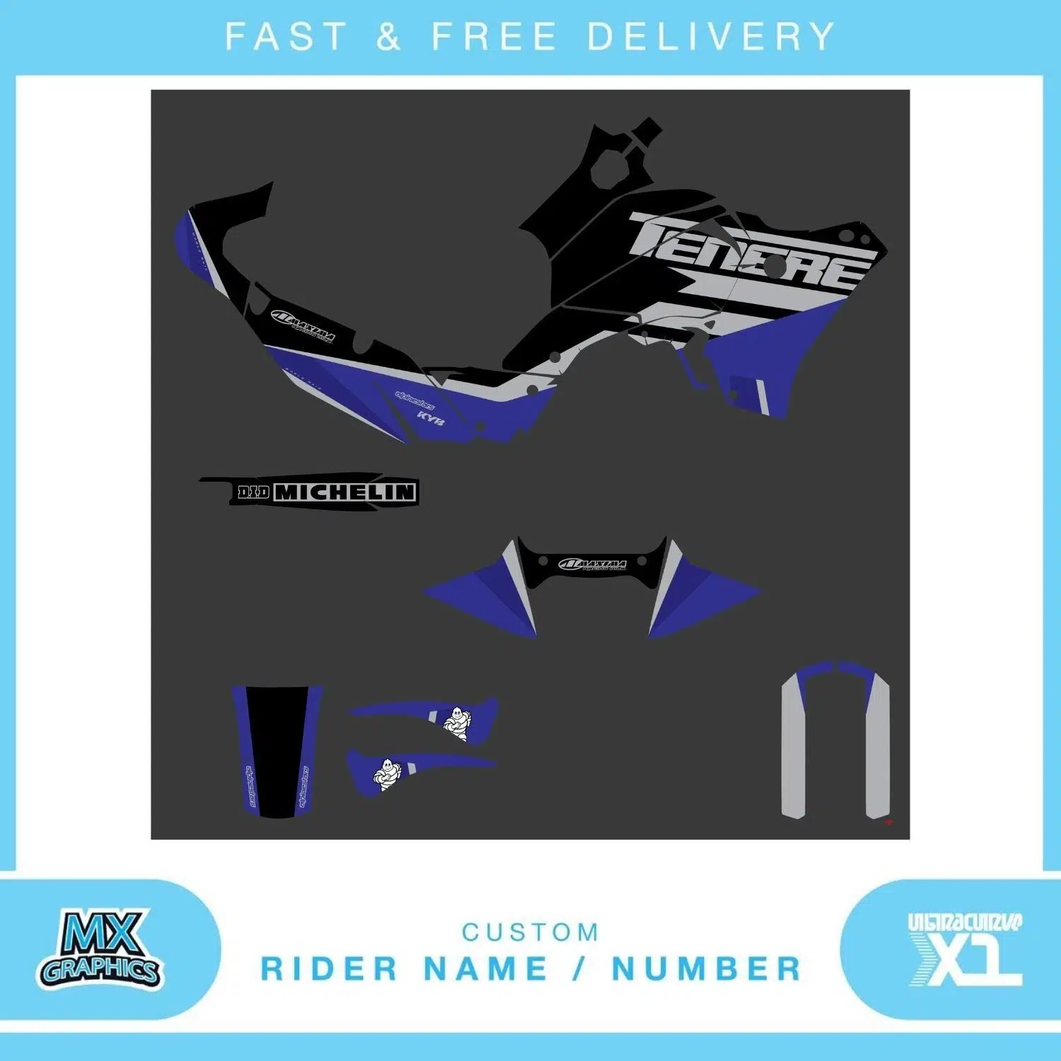 Yamaha Tenere 700 T7 2025 Graphics Kit