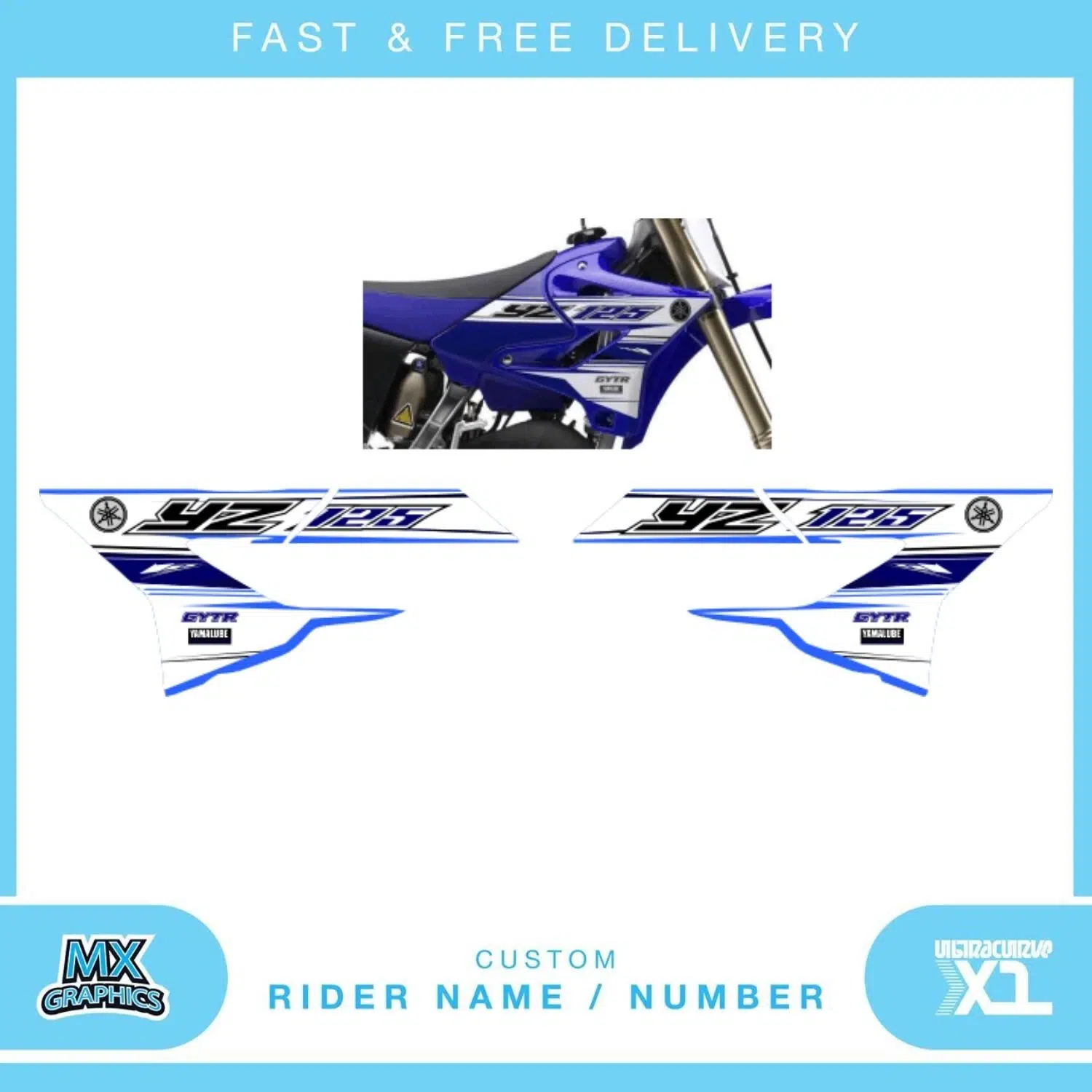 Yamaha YZ125 2015 OEM Graphics Kit