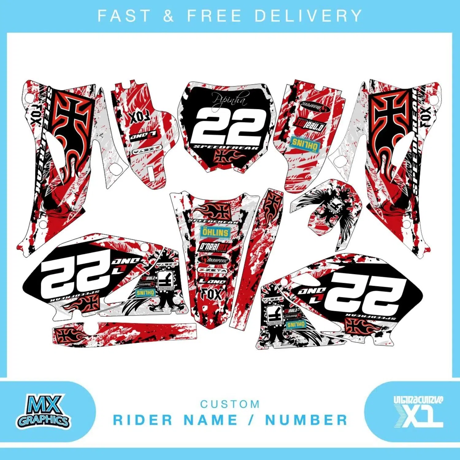 Yamaha YZ250F 2006-2009 Graphics Kit