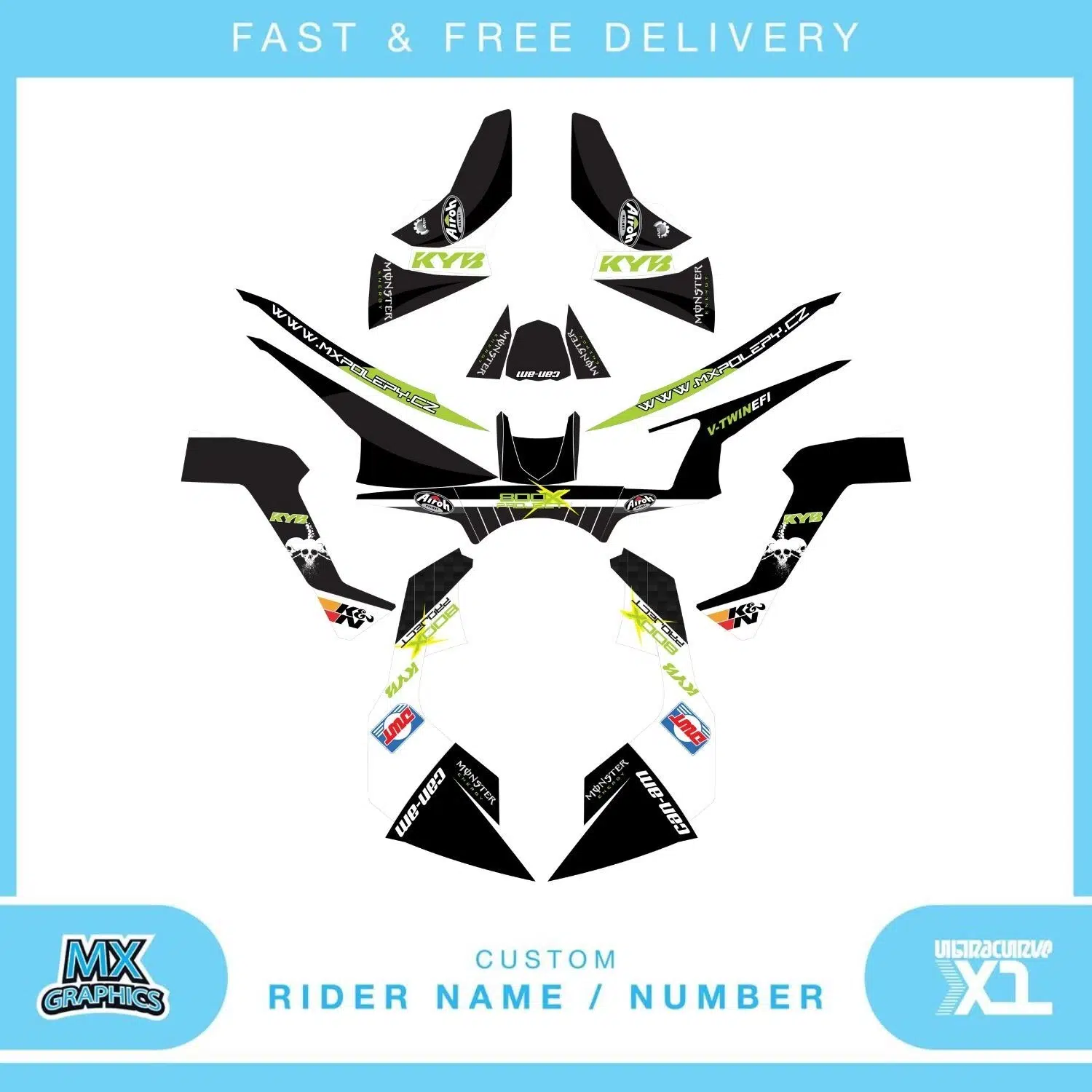 Can-Am Renegade 800X Quad Graphics Kit