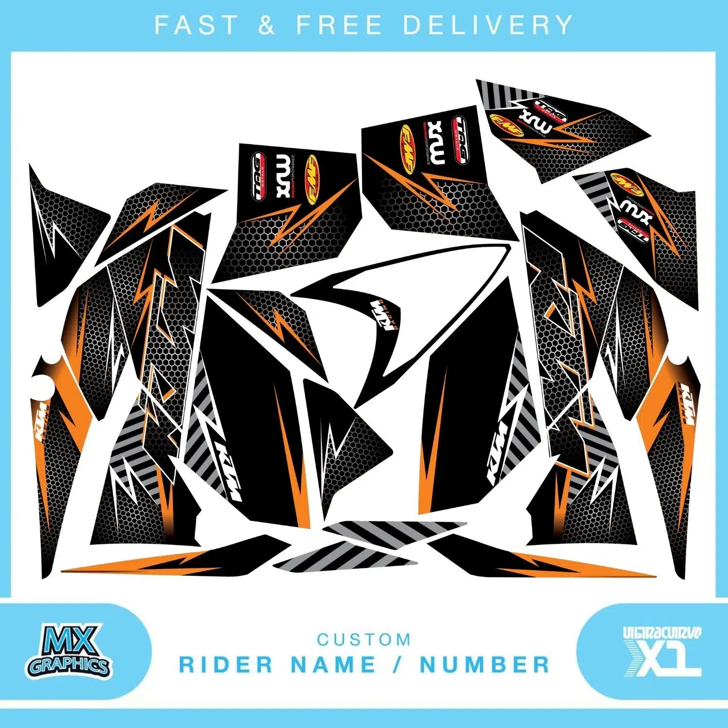 KTM 525 XC Quad Graphics Kit