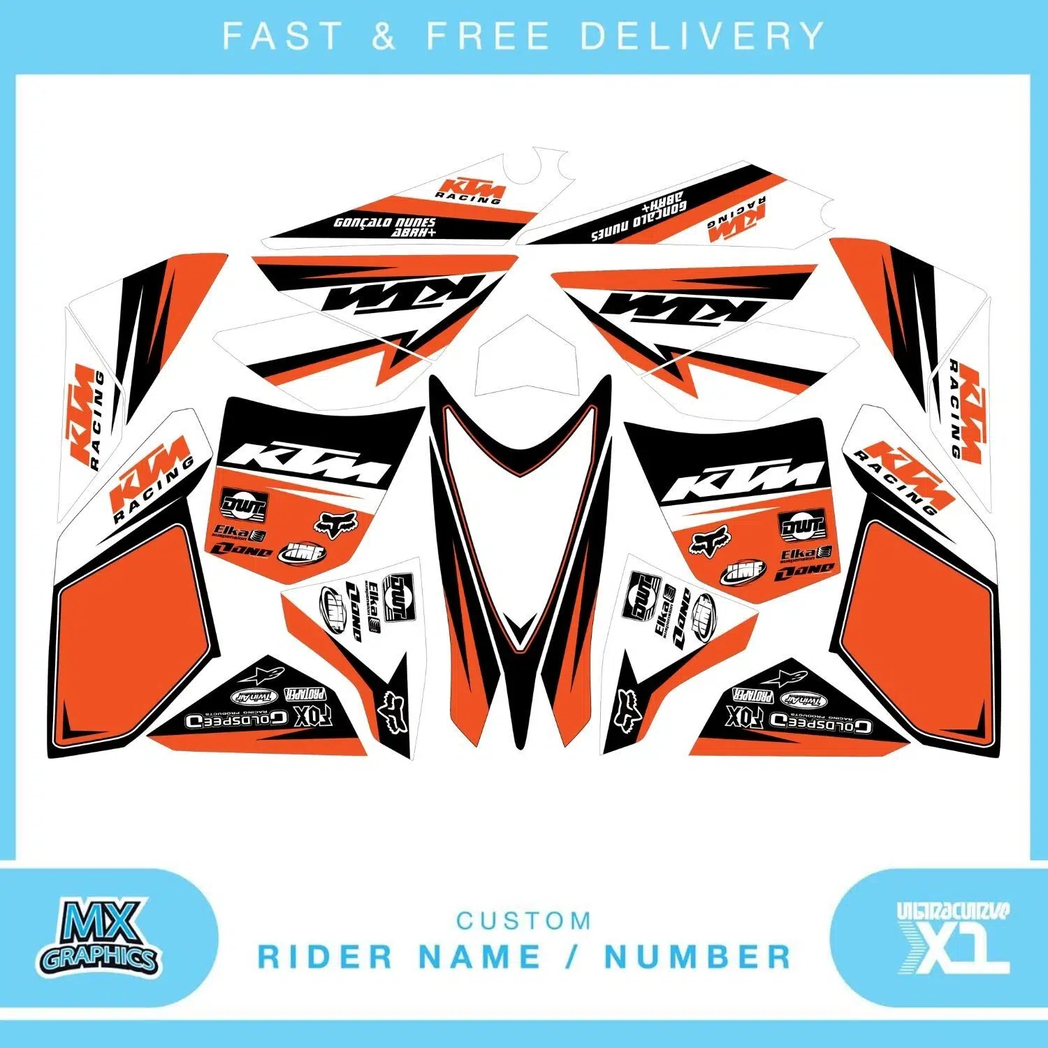 KTM 525 XC Quad Graphics Kit