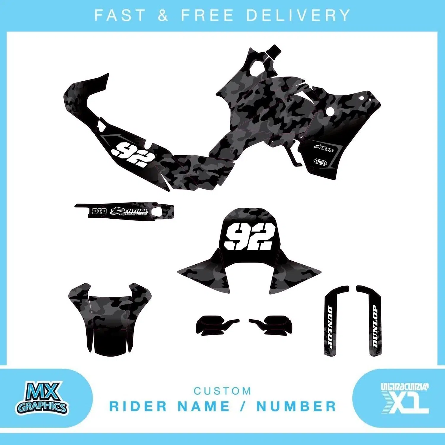 Yamaha Tenere 700 T7 2025 Graphics Kit