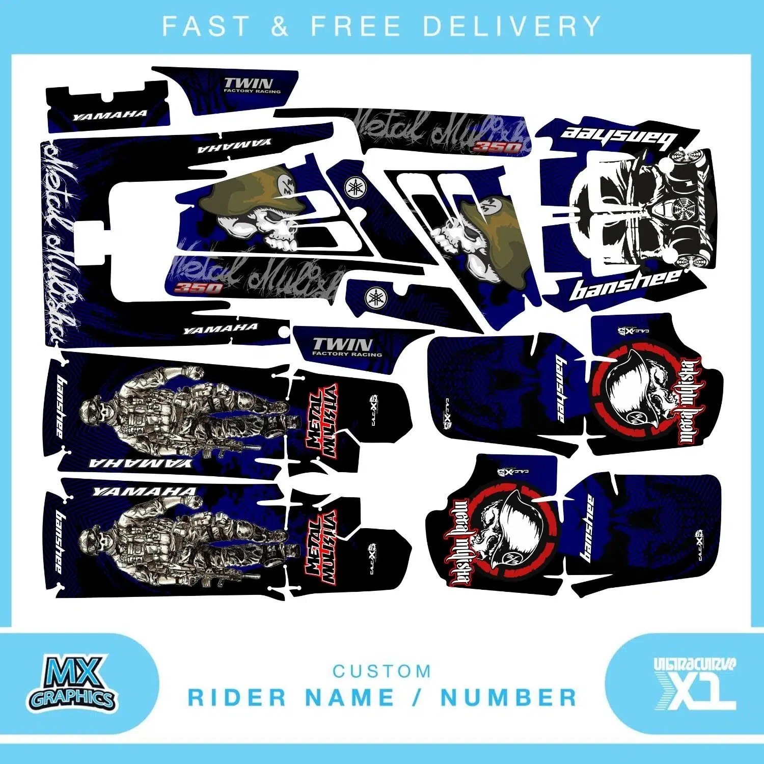 Yamaha Banshee 350 Quad Graphics Kit