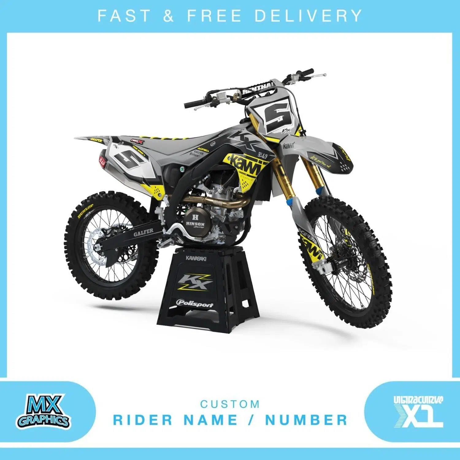 Kawasaki KX450F 2019 Graphics Kit