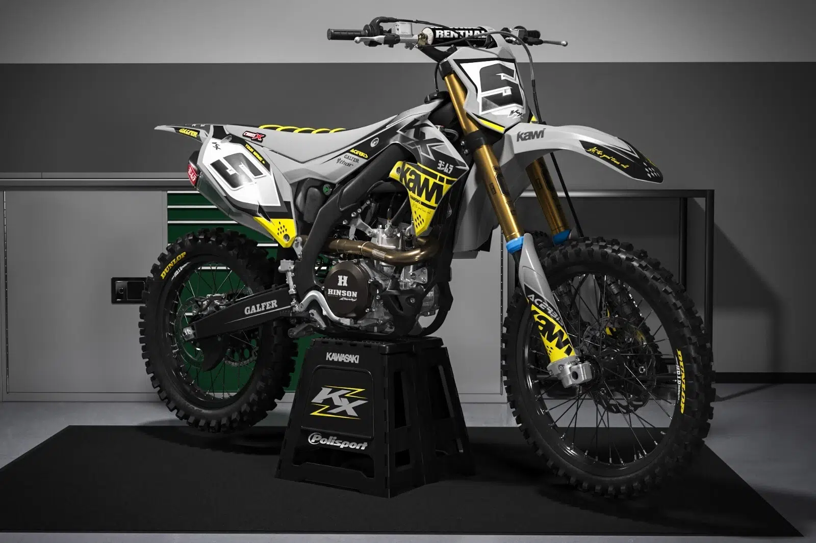 Kawasaki KX450F 2019 Graphics Kit - Image 4