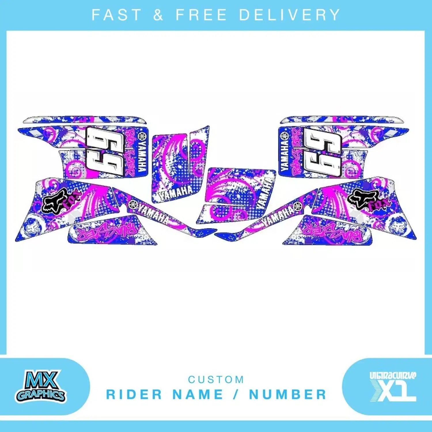 Yamaha Blaster 200YFS 1988-2005 Quad Graphics Kit