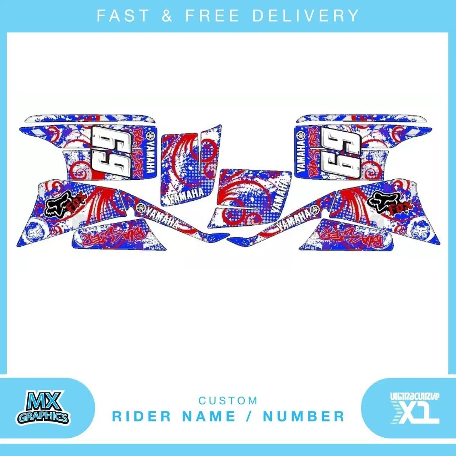 Yamaha Blaster 200YFS 1988-2005 Quad Graphics Kit