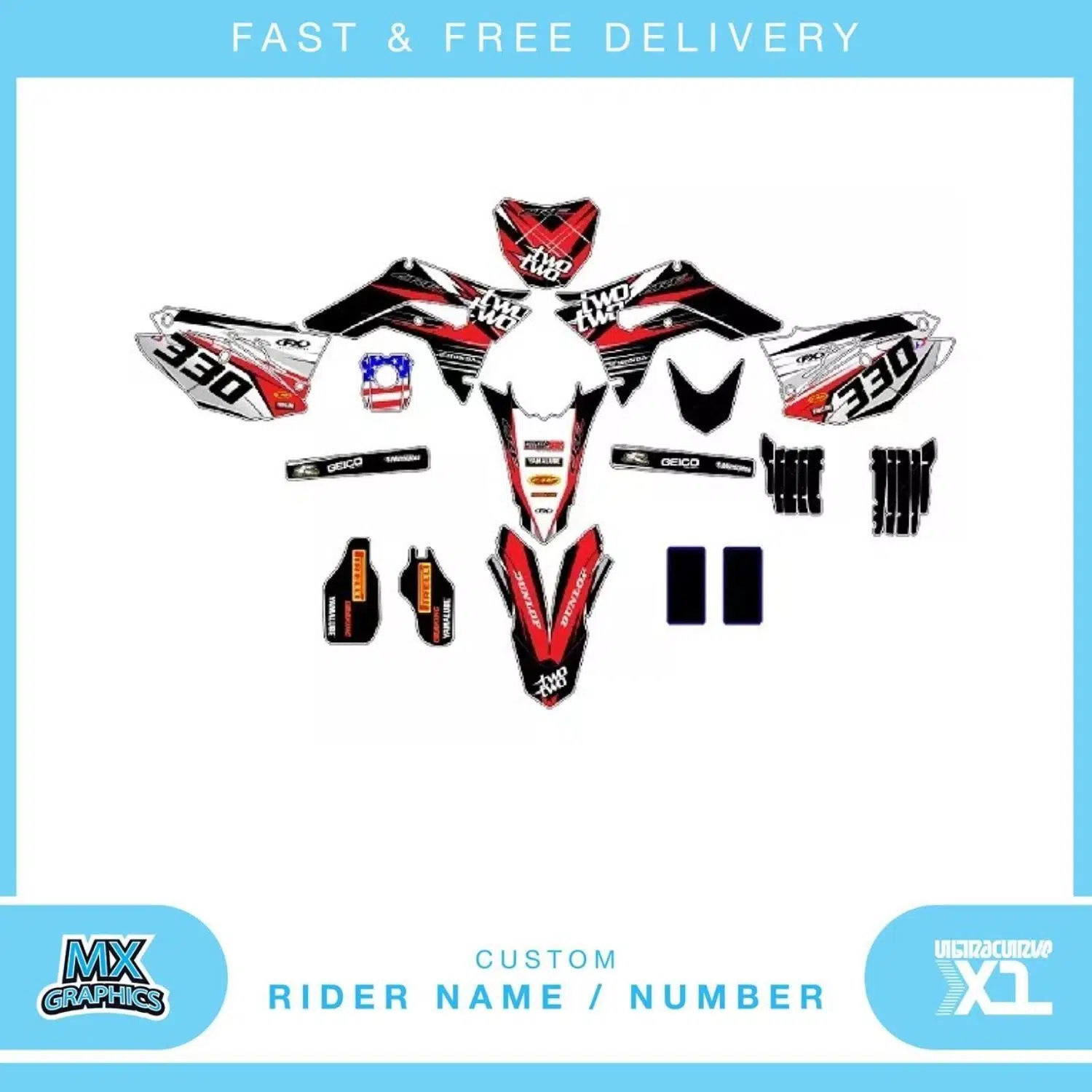 Honda CRF250R 2019 Graphics Kit