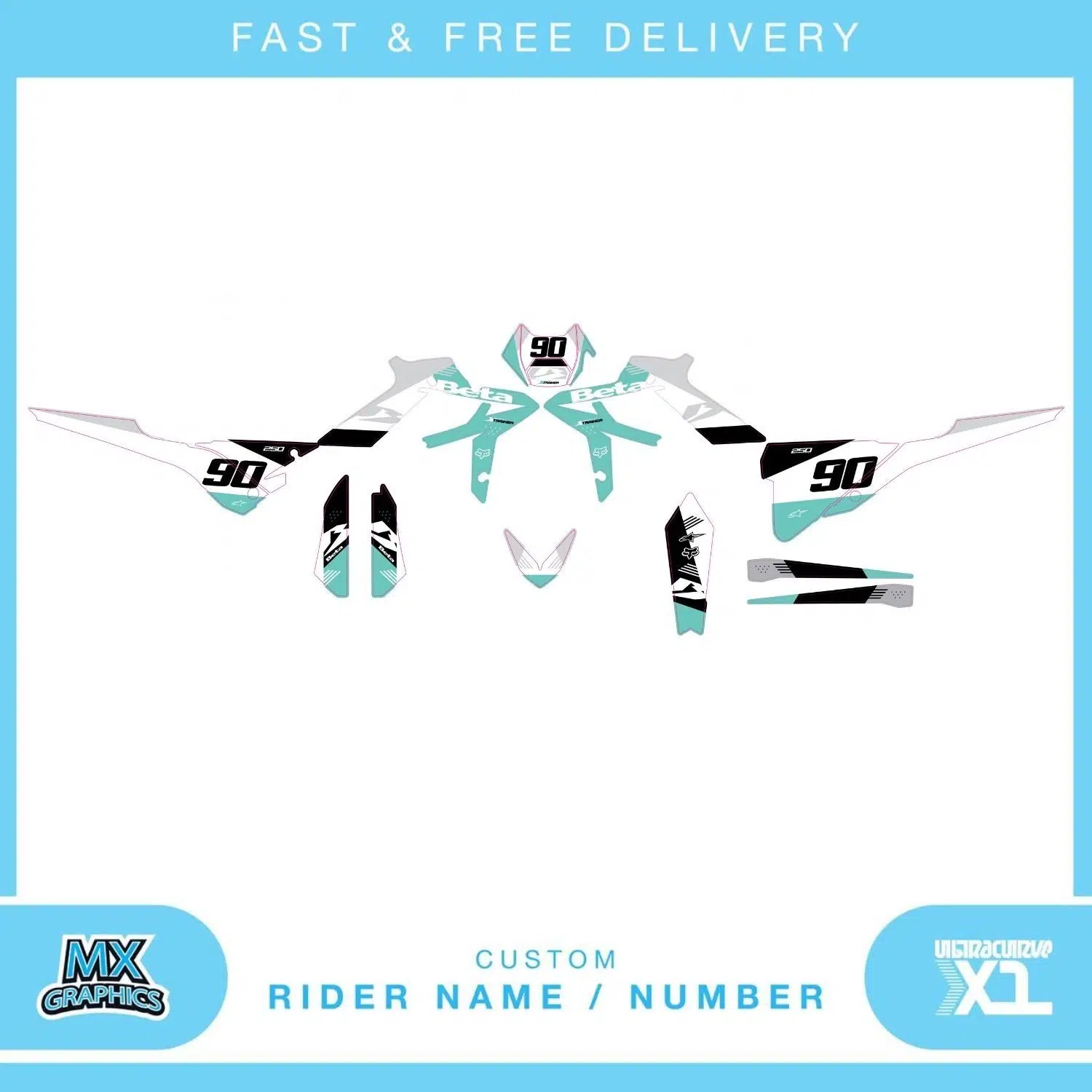 Beta X-Trainer 2020-2022 Graphics Kit