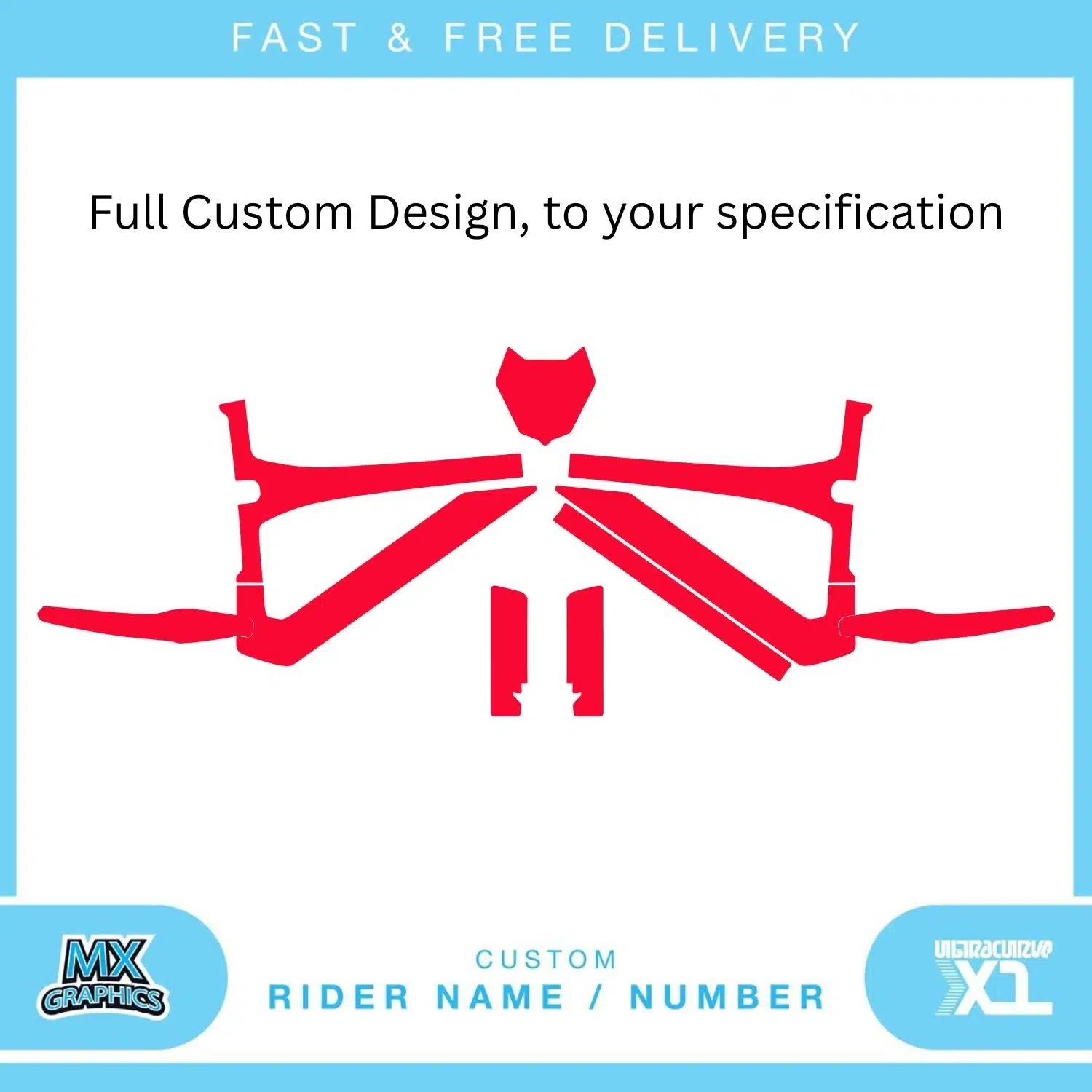 Revvi 20 Inch Kids Electric Balance Bike Graphics Kit